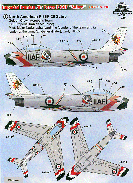 Iranian AF F-86 Sabres (72)