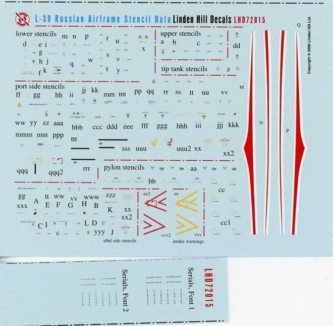 L-39 Albatros Russian Stencils (72)