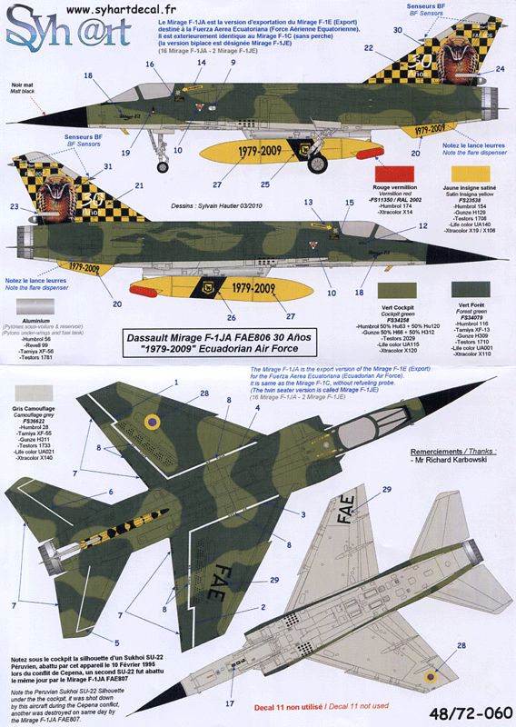 Mirage F-1JA Ecuadorian AF 30 Years (72)