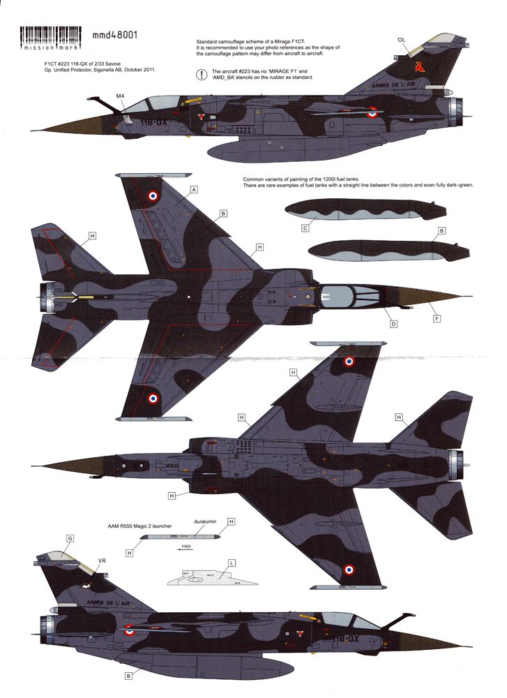Mirage F1CT/CR of the Armee de l'Air (48)