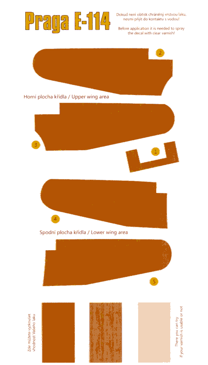 Praga E-114 Wing Decals (72)