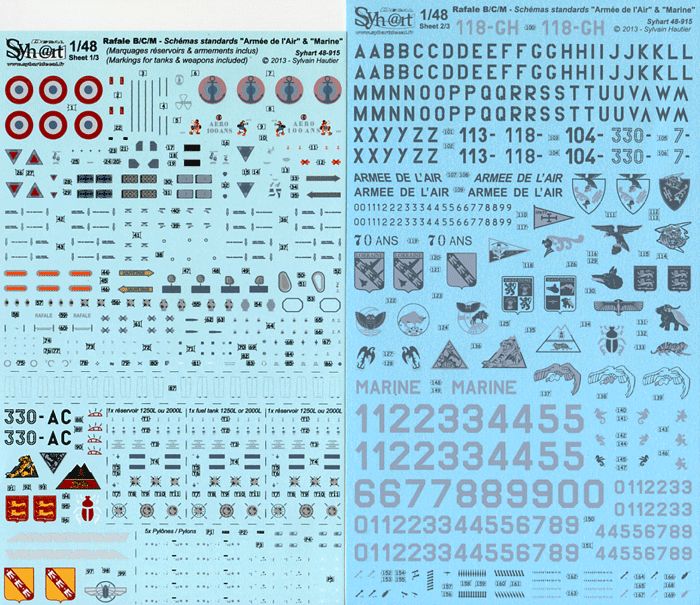 RAFALE B/C/M STANDARD MARKINGS (48)