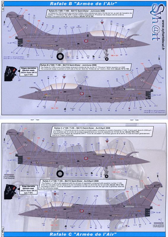 Rafale B/C/M Standard Markings (72)