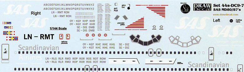 SAS MD80/87 "New Color" (144)