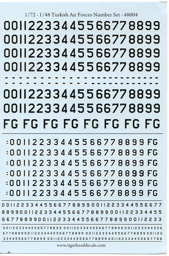 Turkish AF Numbers (48)