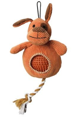 House of Paws Cord Dog Toy with Spiky Ball
