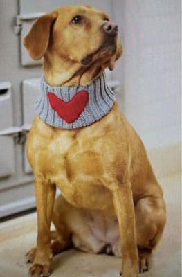 House of Paws Grey Heart Dog Snood RRP £7.99 NOW £5.00
