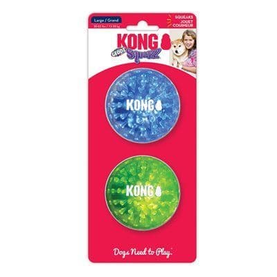 KONG Squeezz Geodz Assorted Dog Toy 2-Pack Reduced