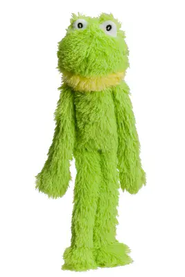 NEW...Long Furry Frog Dog Toy