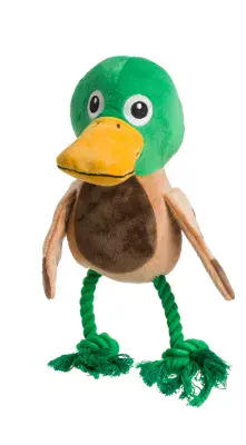 NEW...Rope Legs Duck Dog Toy