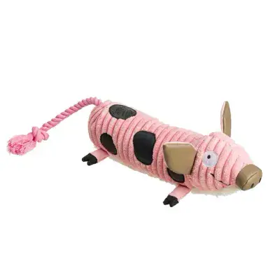 Pig Jumbo cord dog toy 45CMS