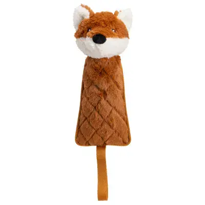 Quilted Plush Fox Thrower