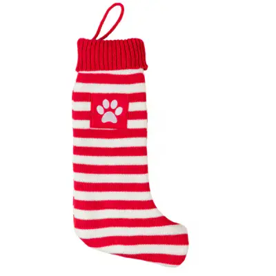 Reduced  House of Paws wool Striped Stocking.