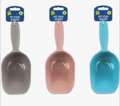 Two Pet Food Scoops