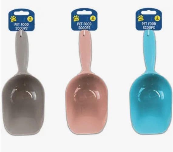 Two Pet Food Scoops