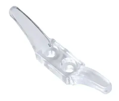 2 x CLEAR CHILD-SAFE CLEAT - SUITABLE FOR VENETIAN & CORDED ROLLER AND ROMAN BLINDS