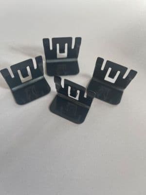 ANTHRACITE GREY PERFECT FIT BLIND RELPLACEMENT BRACKETS 18mm QTY 4 ROLLER VENETIAN PLEATED