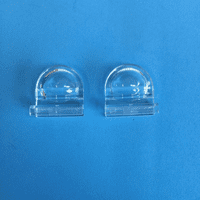 CLEAR PLEATED BLIND FINGER TAB HANDLES 1 X PAIR