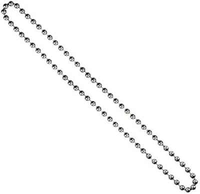 CONTINUOUS-ENDLESS CHAIN LOOP -NO CONNECTOR -METAL CHROME FOR ROMAN-ROLLER-VERTICAL
