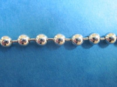CONTINUOUS-ENDLESS CHAIN LOOP -NO CONNECTOR -METAL CHROME FOR ROMAN-ROLLER-VERTICAL
