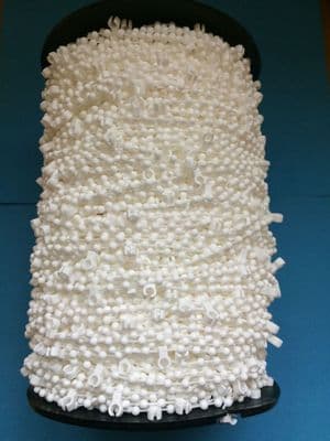 FULL ROLL 250M ROLL ONLY HILLARYS WHITE VERTICAL BLIND LINK BEAD CHAIN (5