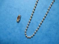 METAL ROLLER / ROMAN BLIND SIDE CONTROL PULL CHAIN  NICKEL