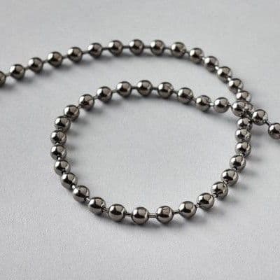 METAL ROLLER / ROMAN BLIND SIDE CONTROL PULL CHAIN  NICKEL
