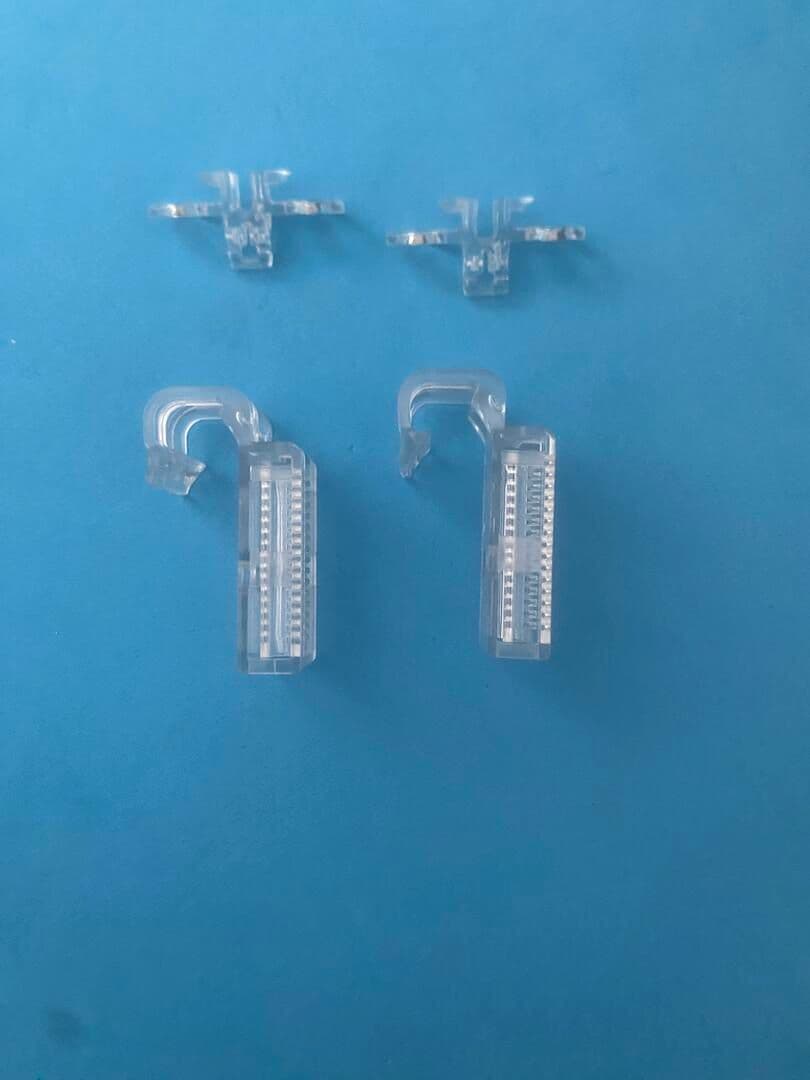 5-Pack White Roman Blind Batten Clips - Easy Window Blind Installation