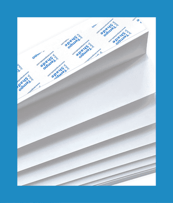 TEMPORARY  BLINDS PACK OF 6 WHITE  89cm x 180cm