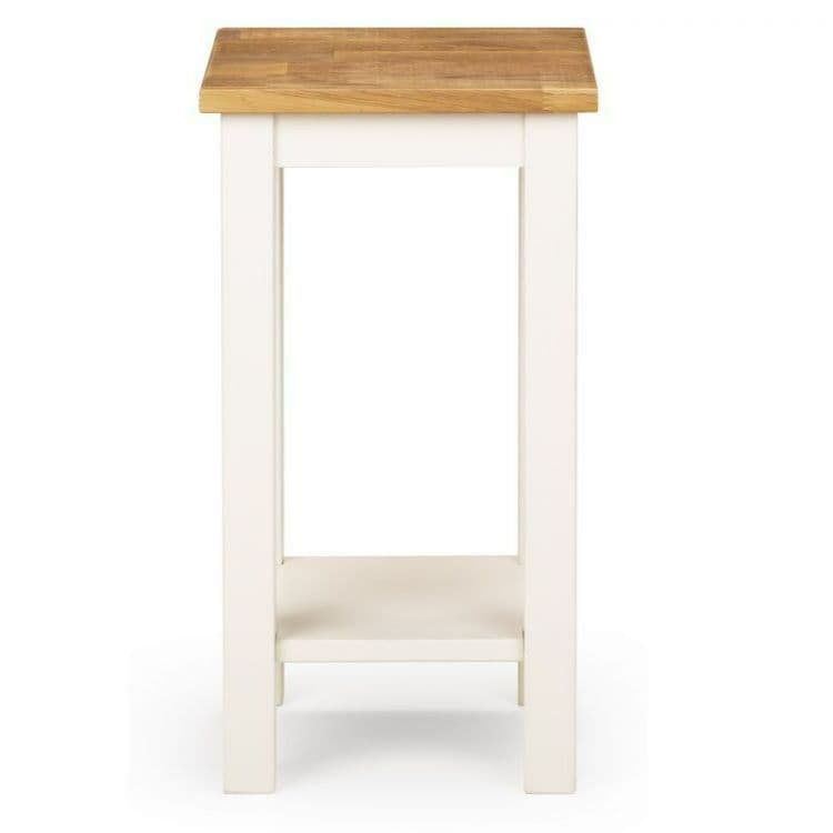Coxmoor Ivory Painted Oak Tall Narrow Side Table