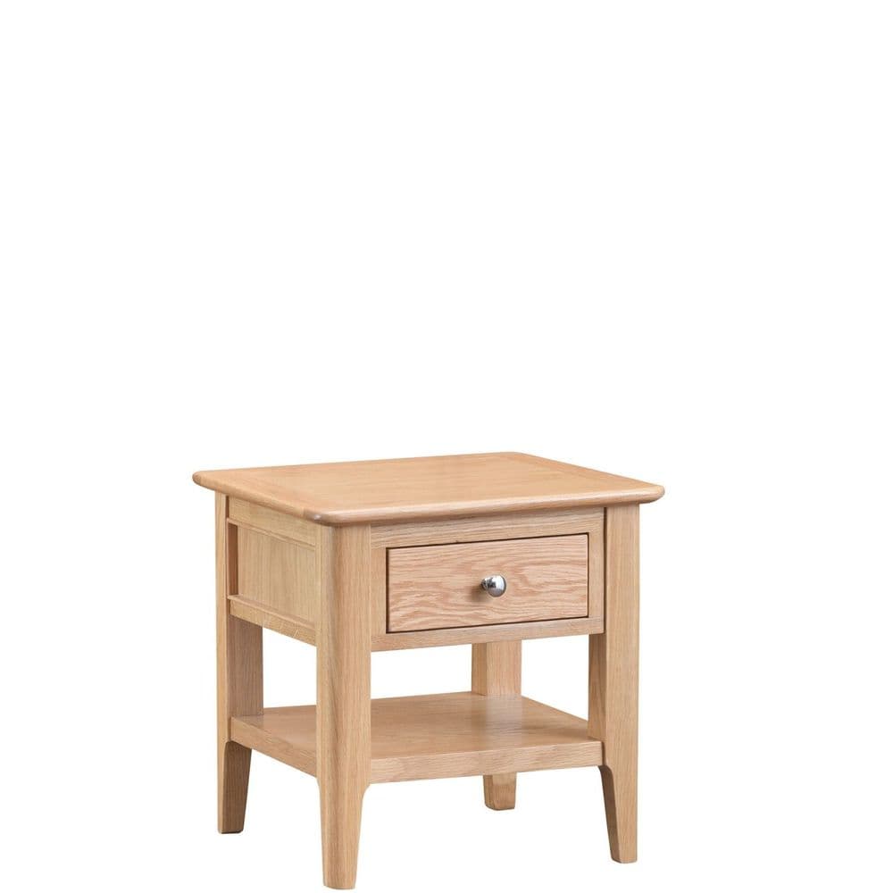 Newhaven Oak Lamp Table Blueberry Square