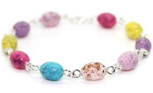 Bluebubble MINI SWEET TREAT Mini Eggs Charm Bracelet on Gift Card