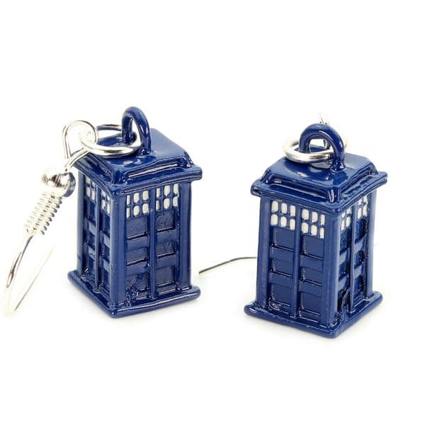 bluebubble TIME TRAVELLER Phone Box Charm Dangle Earrings on Gift Card