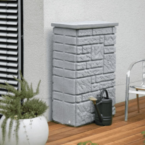 Maurano Rainwater Tank – stone wall effect water storage for the garden