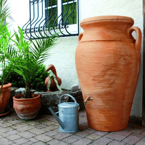 Terracotta water butt 300 litres