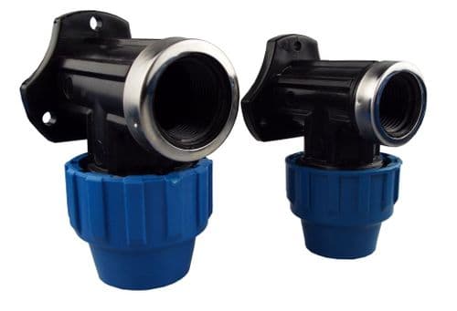 Wall plate for garden tap MDPE WALL FLANGE 20mm- 1/2"BSPF