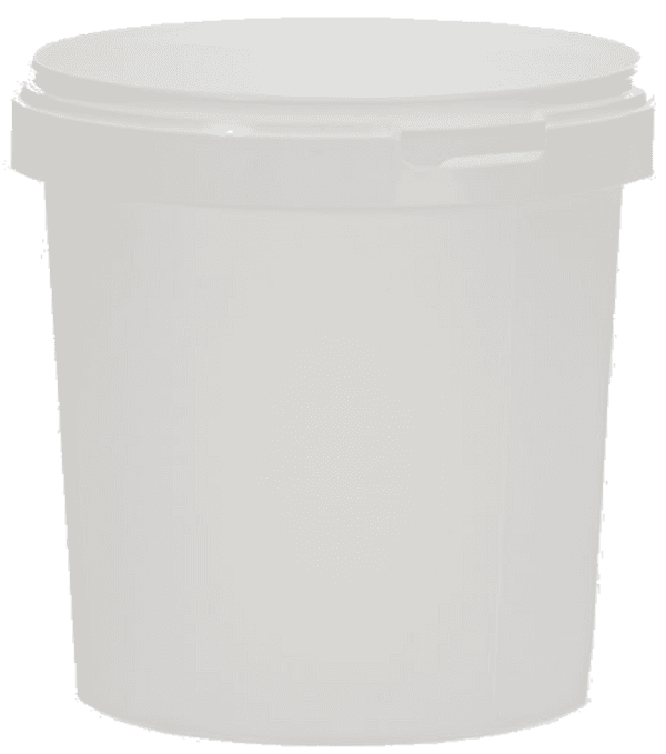 1 Litre Plastic Buckets (No Handles) and Tamper Evident Lids