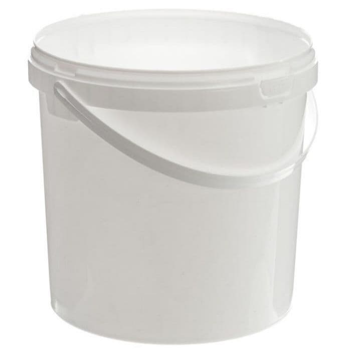 10 Litre Plastic Buckets with Handles and Tamper Evident Lids