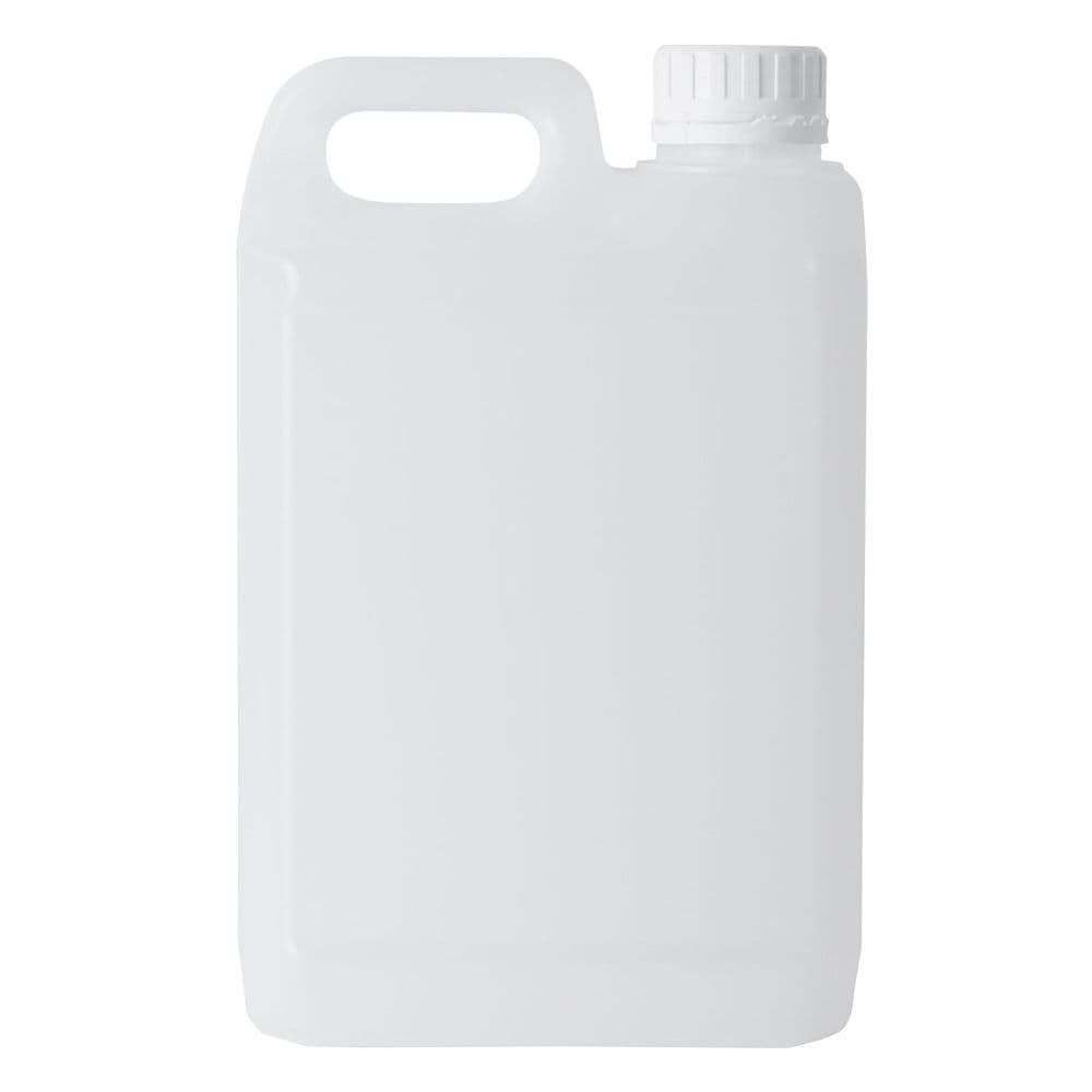 2.5 Litre Natural Plastic Jerry Can With Tamper Evident Cap