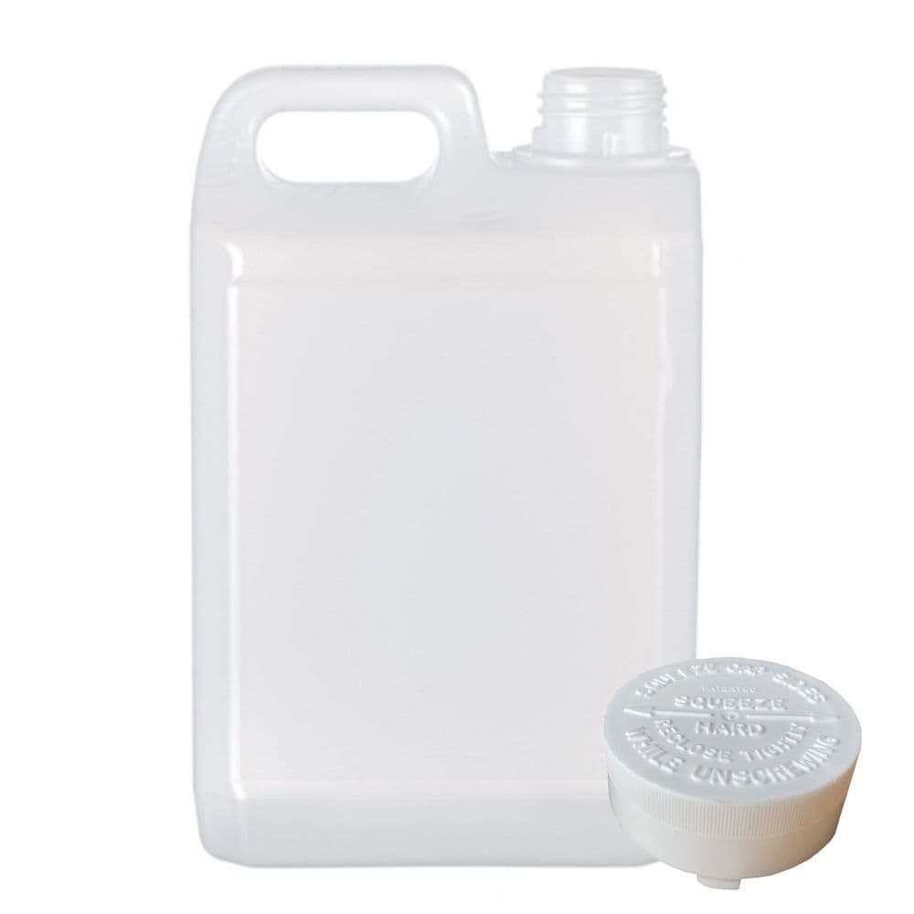 2 5 Litre Plastic Jerry Can With Squeeze Lock Child Resistant Cap