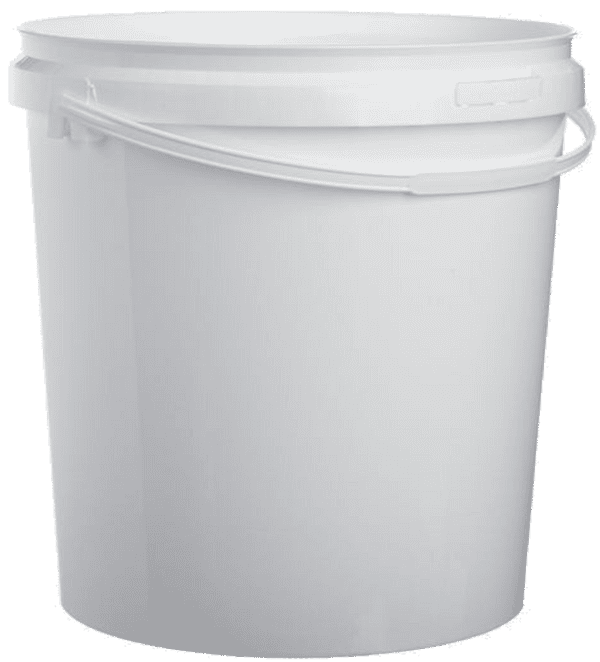25 Litre Plastic Buckets with Handles and Tamper Evident Lids