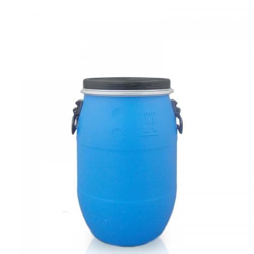 30L Litre Ltr Open Top Plastic Storage Drum Barrel Keg With Lid