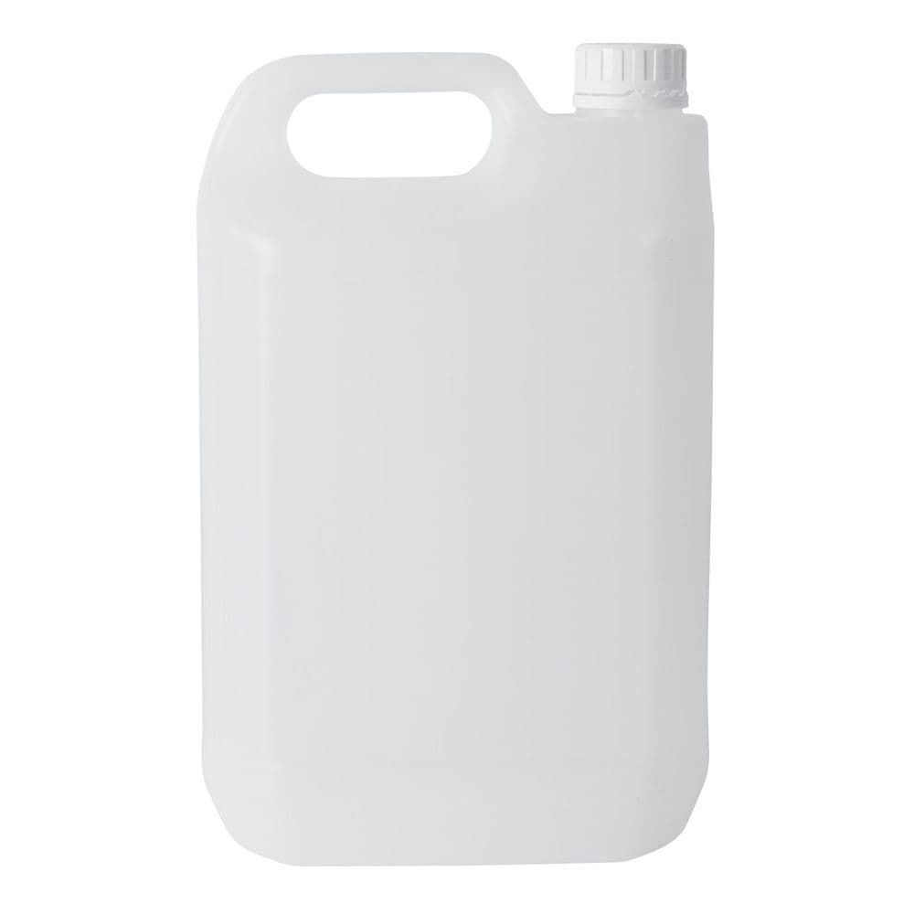 5 Litre Natural Plastic Jerry Can With Tamper Evident Cap