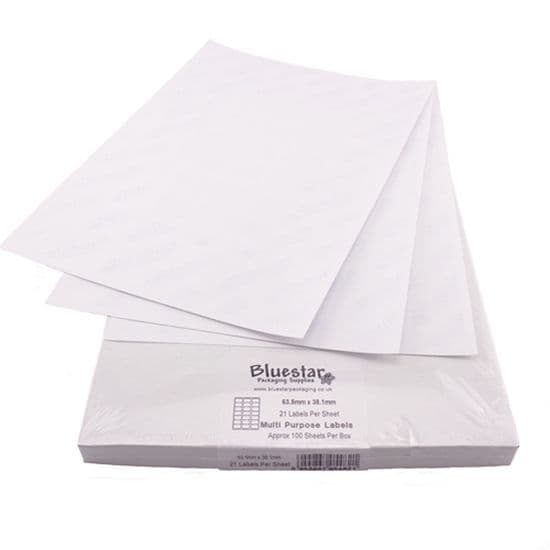 Blank Labels on A4 Sheets