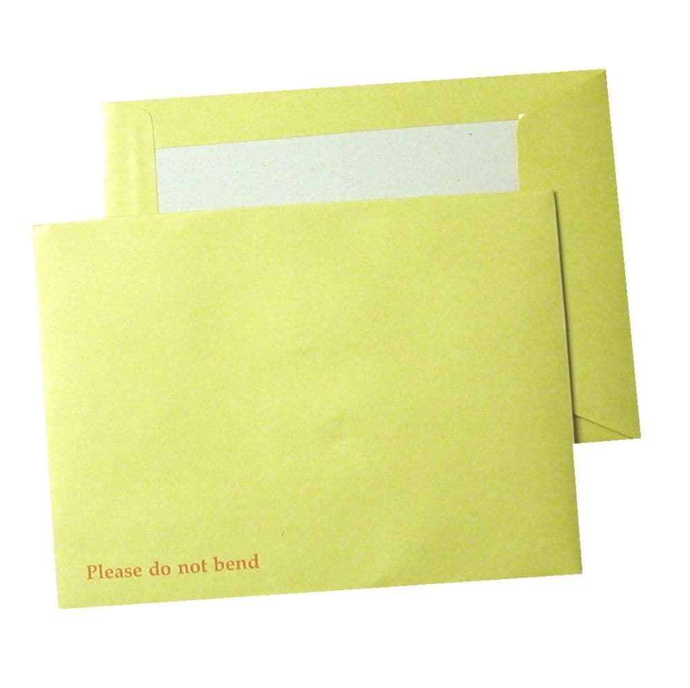 C4 / A4 Strong Board Backed Envelopes "DO NOT BEND" - Box of 125