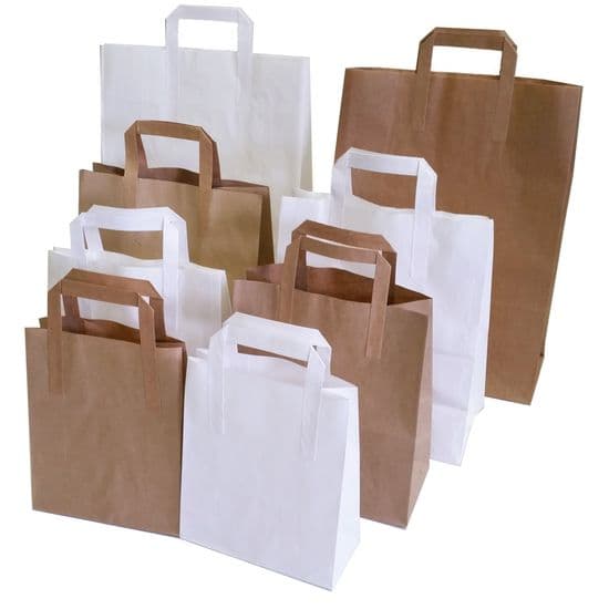 Flat Handle Carrier Bags