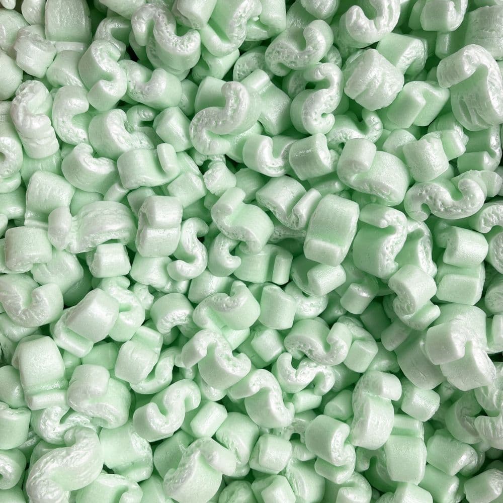 Flo Pak Green Polystyrene Void Fill Bulk - Box of 15cu.ft