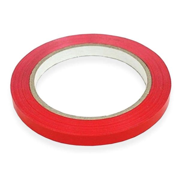 Red Vinyl 9mm Bag Neck Sealer Tape - 12 Rolls