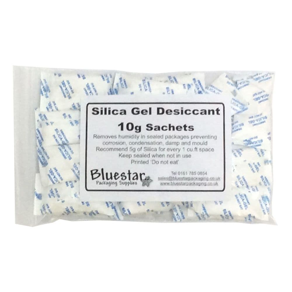 Silica Gel Desiccant - 10g Sachets - Pack of 25