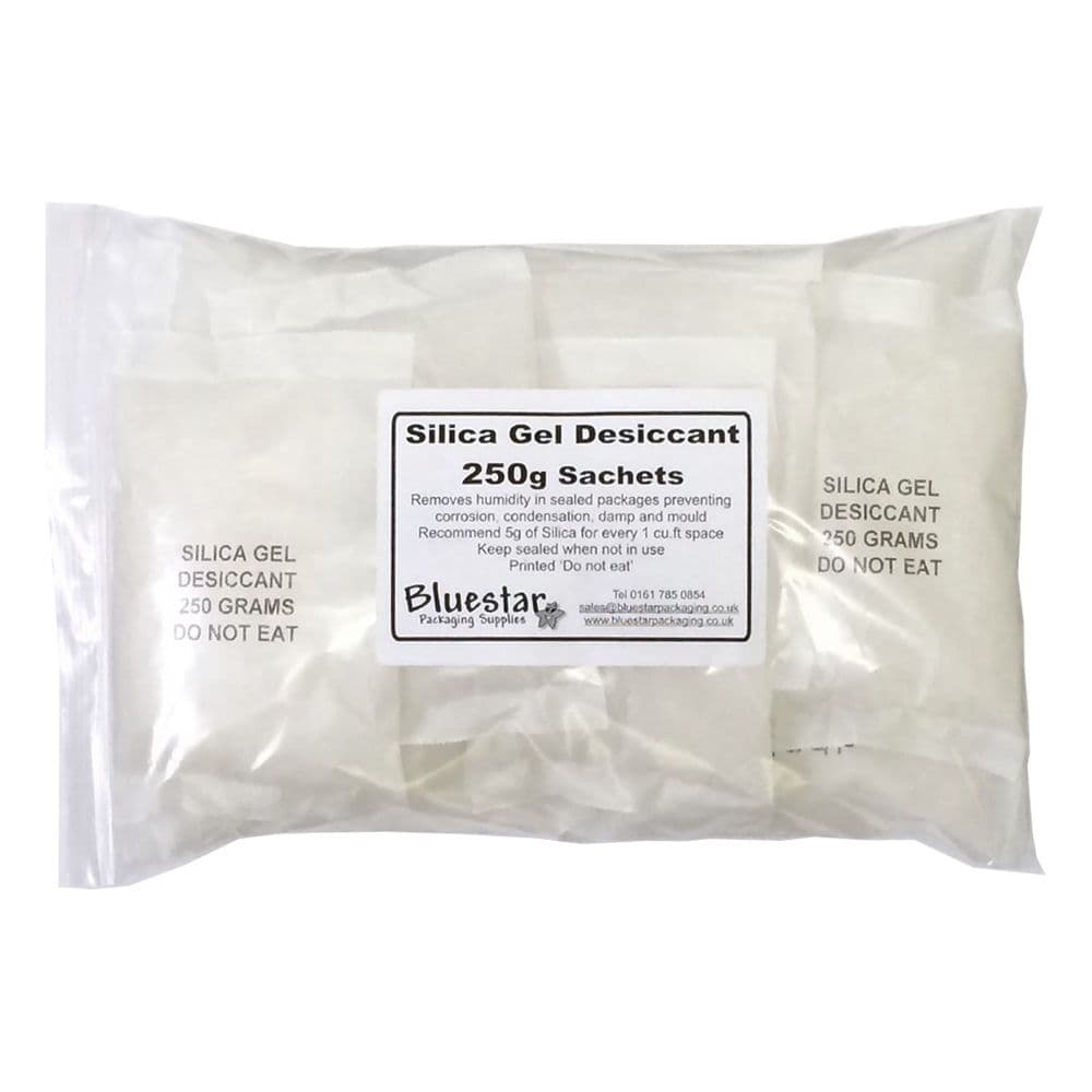 Silica Gel Desiccant - 250g Sachets - Pack of 5